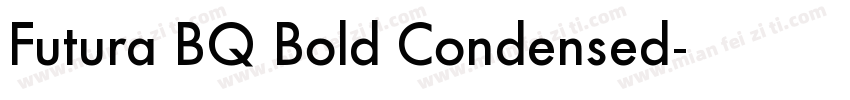Futura BQ Bold Condensed字体转换